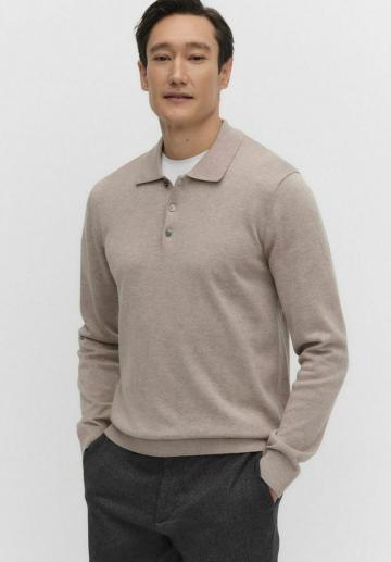 Поло с длинным рукавом