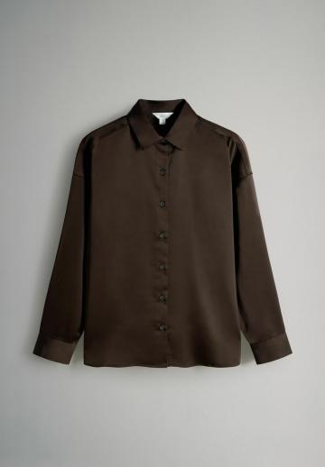 Атласная блузка