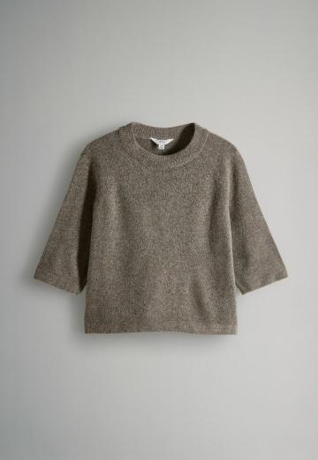 Пуловер с рукавом три четверти