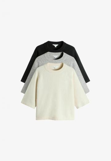 Пуловер с рукавом три четверти