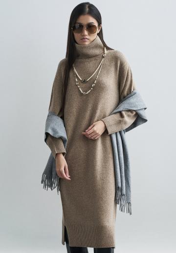 Вязаное платье