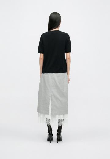 Пуловер с коротким рукавом