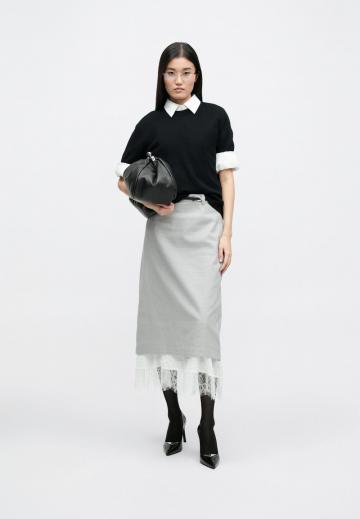 Пуловер с коротким рукавом