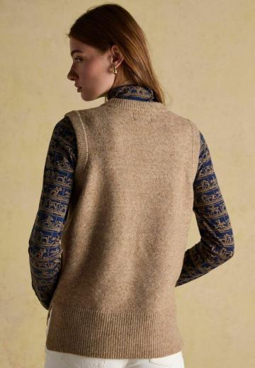 Пуловер без рукавов