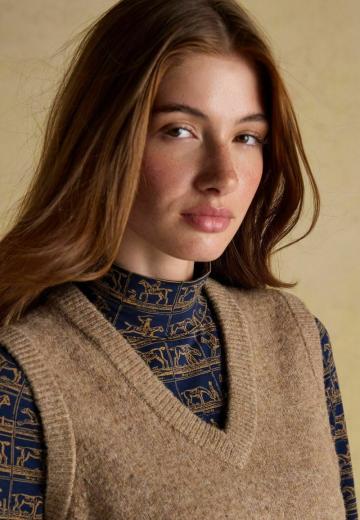 Пуловер без рукавов