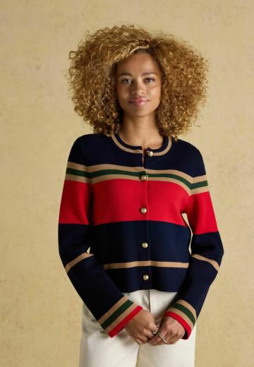 Жаккардовая вязаная кофта