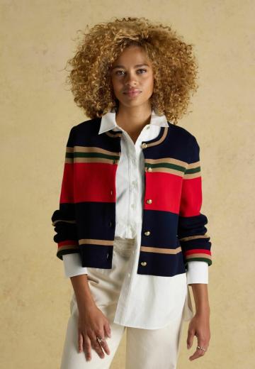 Жаккардовая вязаная кофта