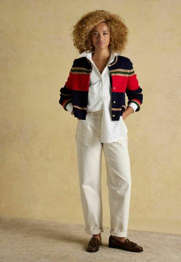 Жаккардовая вязаная кофта