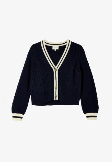 Жаккардовая вязаная кофта