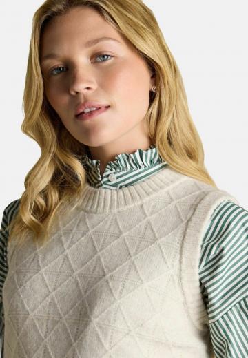 Пуловер без рукавов