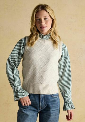 Пуловер без рукавов