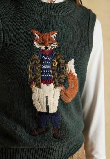 Пуловер без рукавов