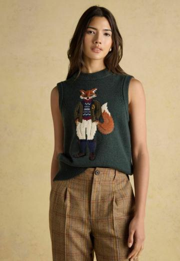 Пуловер без рукавов