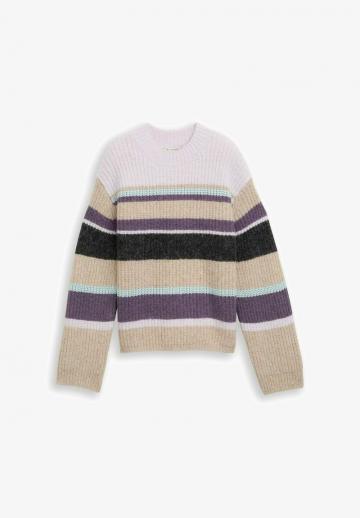 Пуловер в полоску