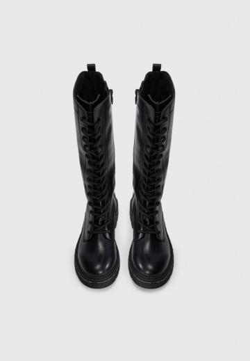 Сапоги на шнуровке