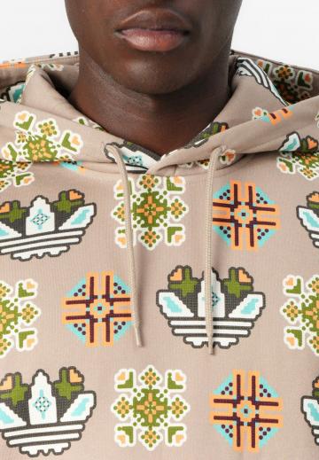 Пуловер с капюшоном