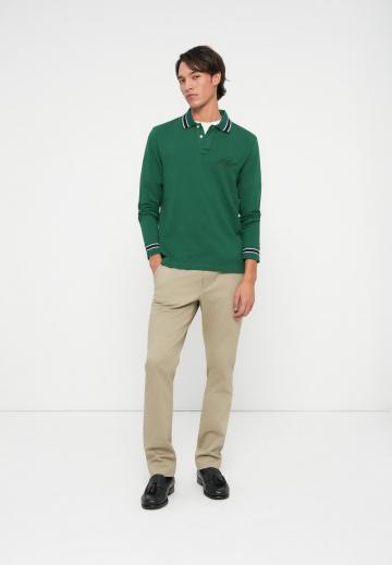 Поло с длинным рукавом