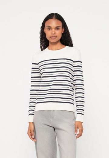 Пуловер в полоску