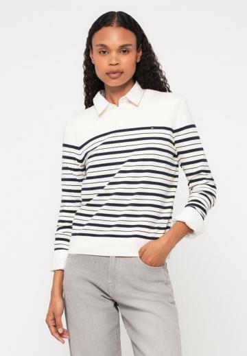 Пуловер в полоску