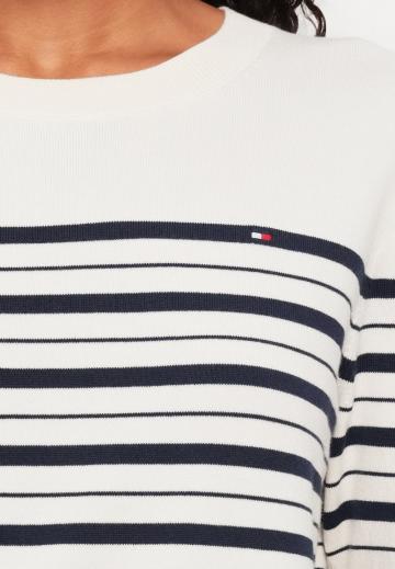 Пуловер в полоску