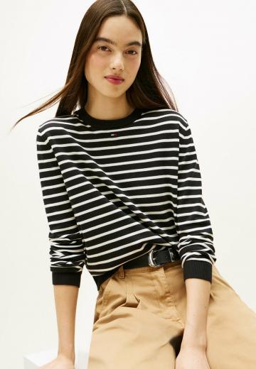 Пуловер в полоску