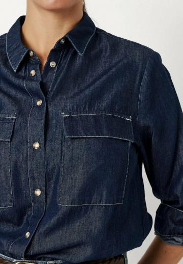 Джинсовая блузка