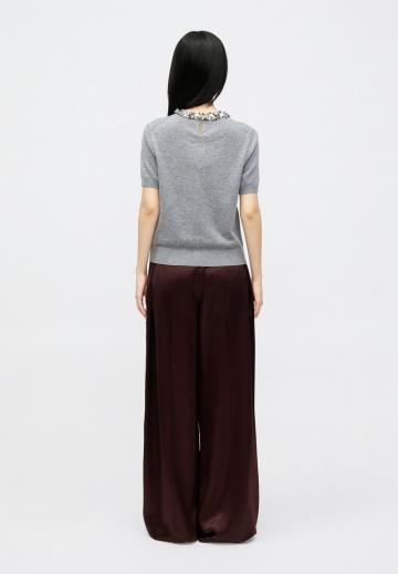 Пуловер с коротким рукавом