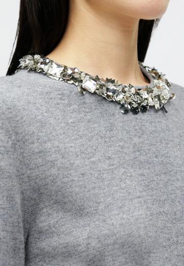 Пуловер с коротким рукавом