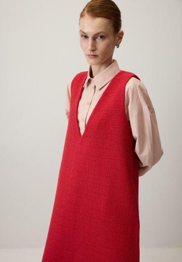 Вязаное платье