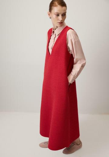 Вязаное платье