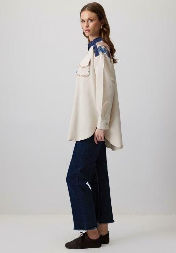 Длинная блузка