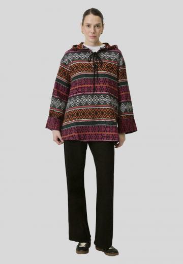 Пуловер с капюшоном