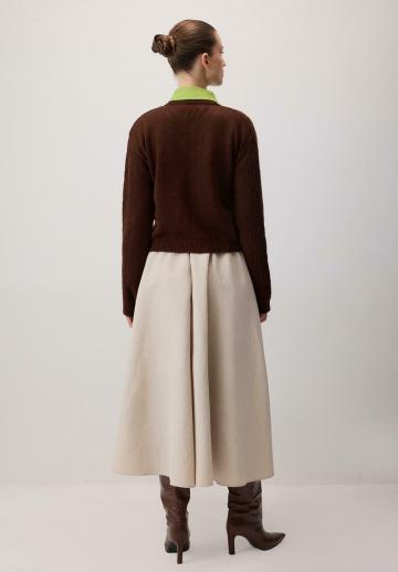 Жаккардовая вязаная кофта