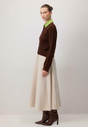 Жаккардовая вязаная кофта