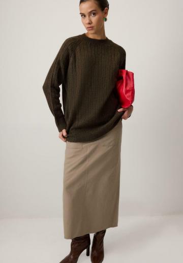 Длинный пуловер