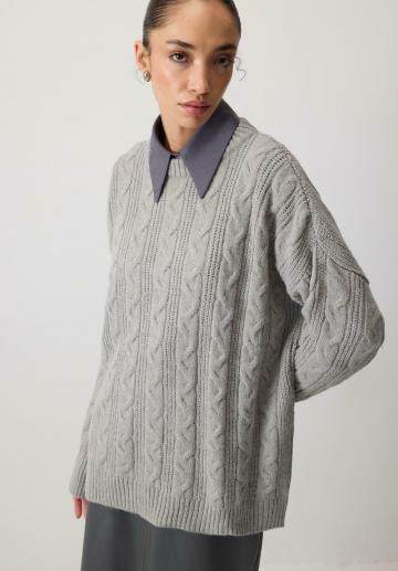 Длинный пуловер