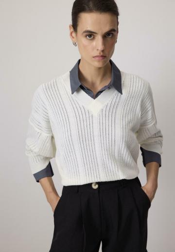 Длинный пуловер