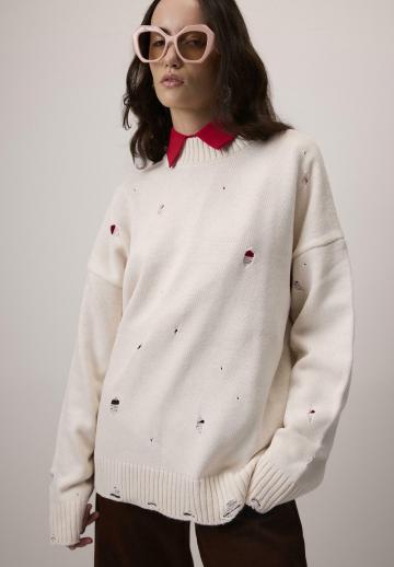 Длинный пуловер