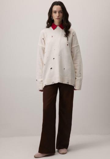 Длинный пуловер