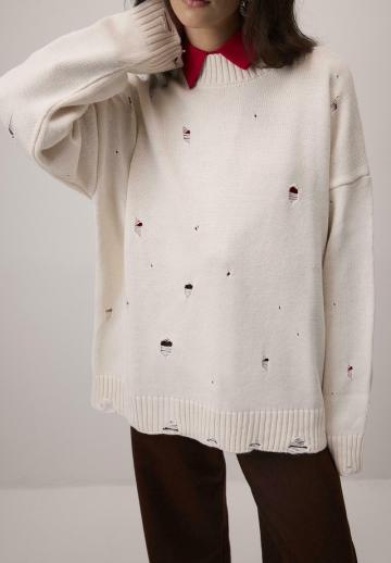 Длинный пуловер