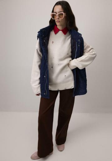 Длинный пуловер