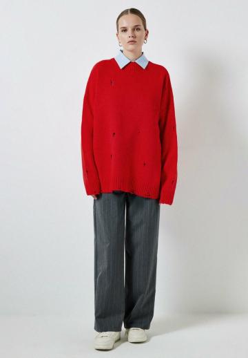 Длинный пуловер