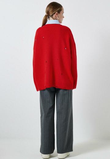 Длинный пуловер