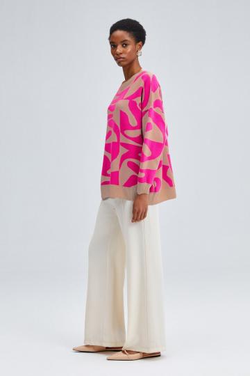 Длинный пуловер