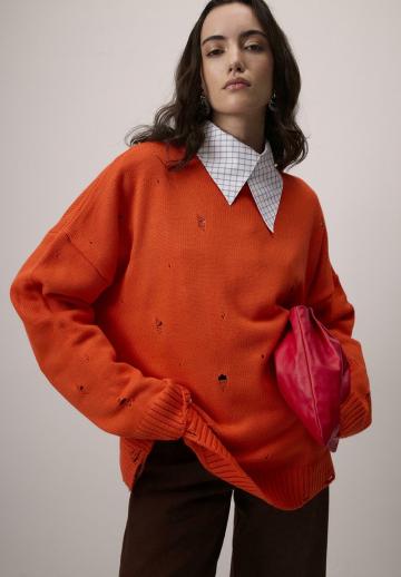 Длинный пуловер