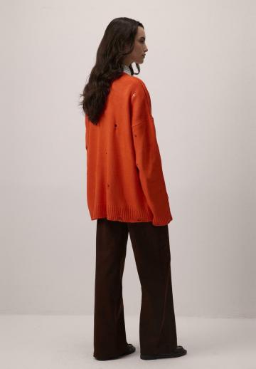 Длинный пуловер