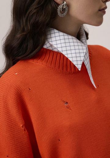 Длинный пуловер