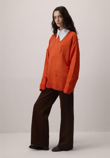 Длинный пуловер