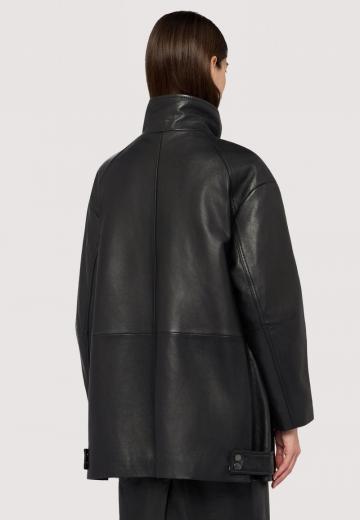 Кожаное пальто