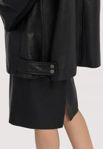 Кожаное пальто